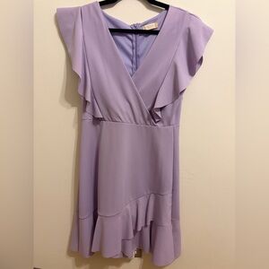 Altard State Elegant Lavender Ruffle Dress